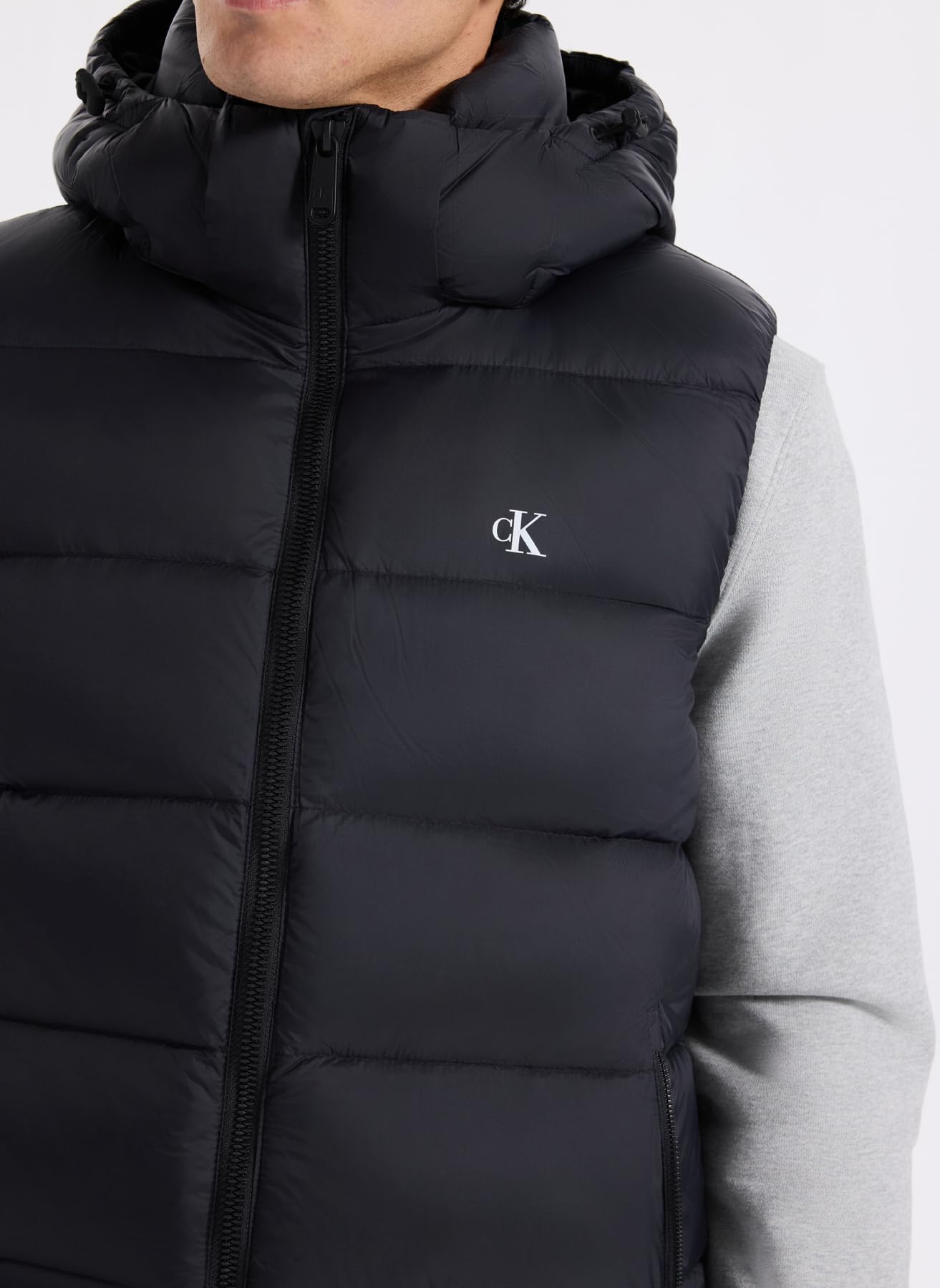 Calvin Klein Kamizelka Mężczyźni Ls Nylon Zip Off Hood Down Puffe Lv04rd531g