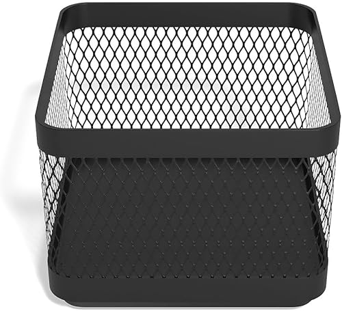 Miniatura 2 de TRU RED Pequeño soporte apilable para accesorios de malla de alambre, negro mate, paquete de 3 (Tr57571-Ccvs)