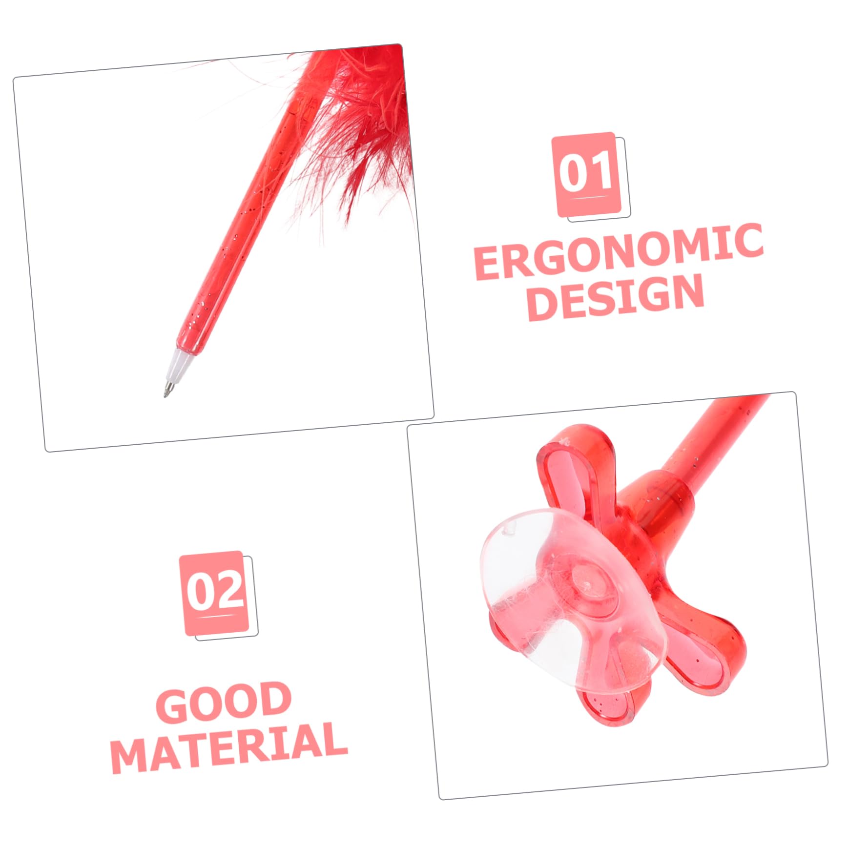 24pièces Stylos à Bille Autruche De Stylos Créatifs Pour Fournitures Écriture Amusantes Et Colorées Idéaux Pour École