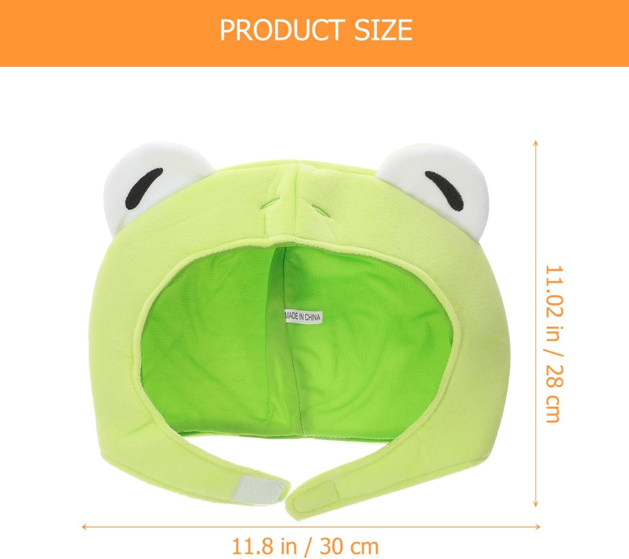 PRETYZOOM 2Pcs Rabbit Ear Hat Green Frog Hat Plush Animal Ear Headwear Set Animal Cosplay Costume Accessory Photo Props Easter Day Party Supply - Image 2