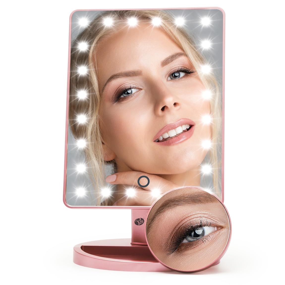 Rio Rose Gold Makeup Mirror (Rose Gold)