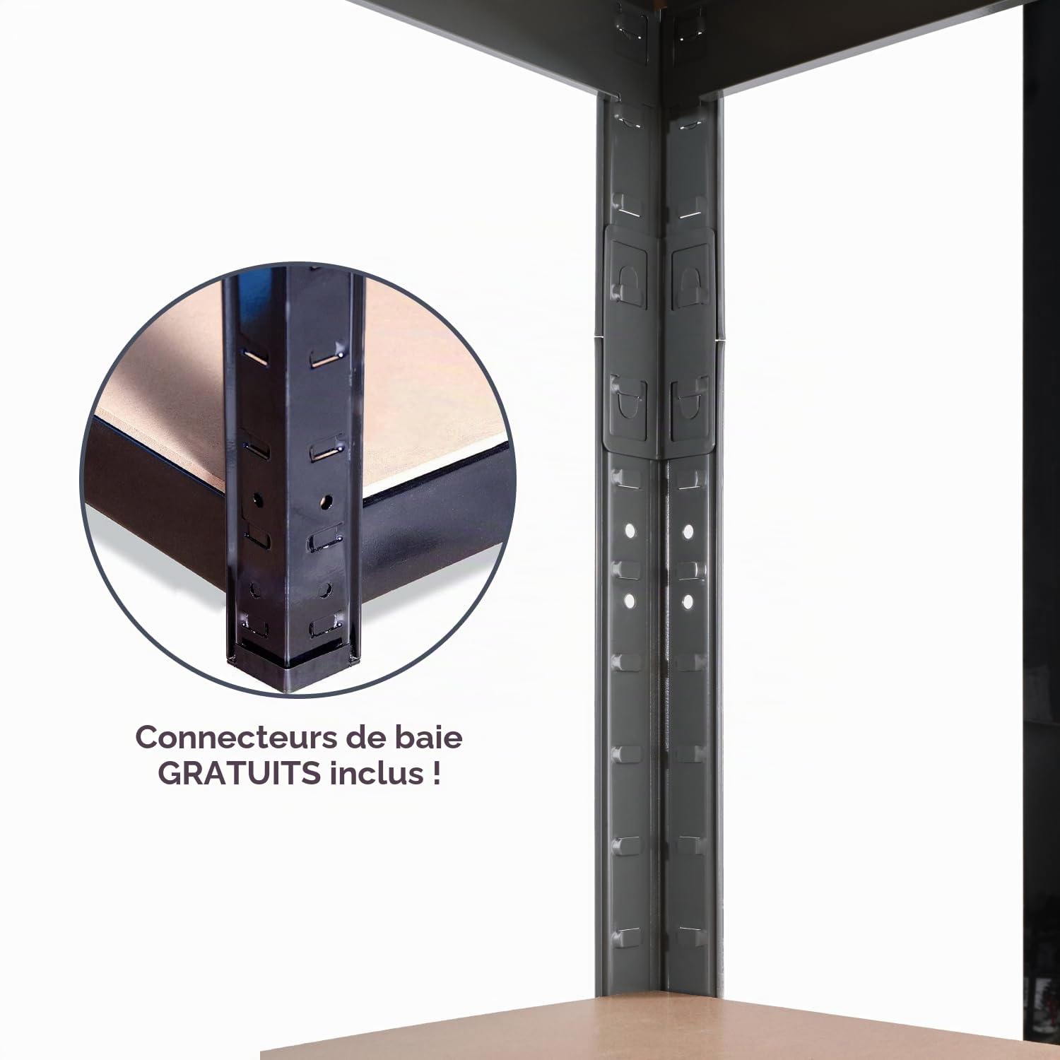 Rangement Garage: 180 cm x 120 cm x 45 cm | Galvanisé - 5 Niveaux | 175 kg par Tablette (Capacité Totale de 875 kg) | Garantie de 5 Ans