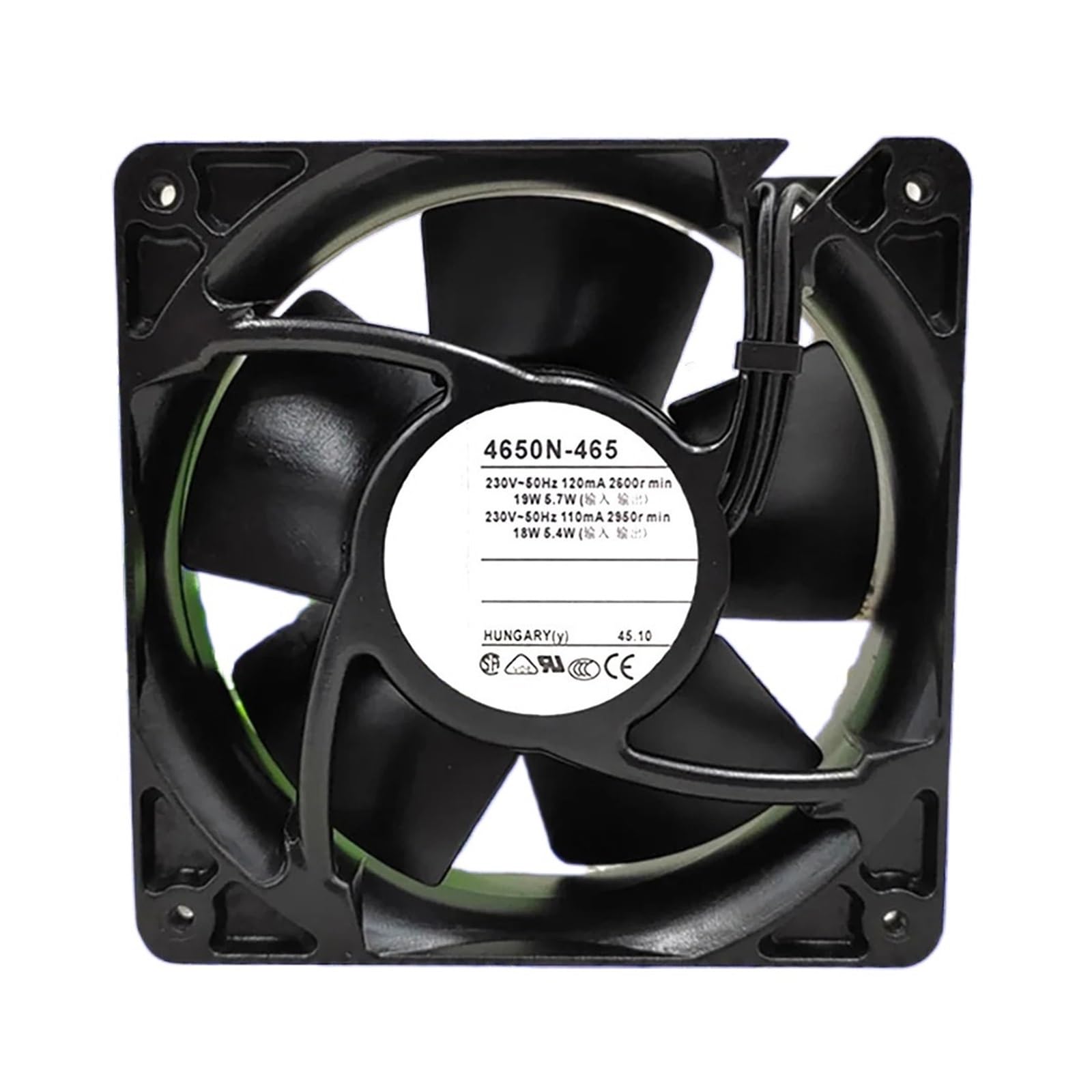 Ventilateur 4650N-465 230VAC à fort débit d'air 19W