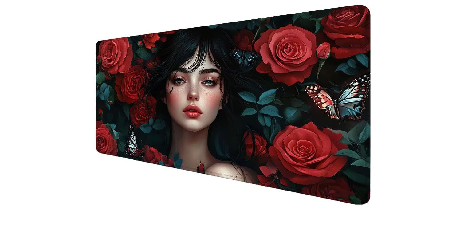 Mouse pad XXL rosa para evitar el dolor de muñeca y optimizar el espacio de tu PC 8