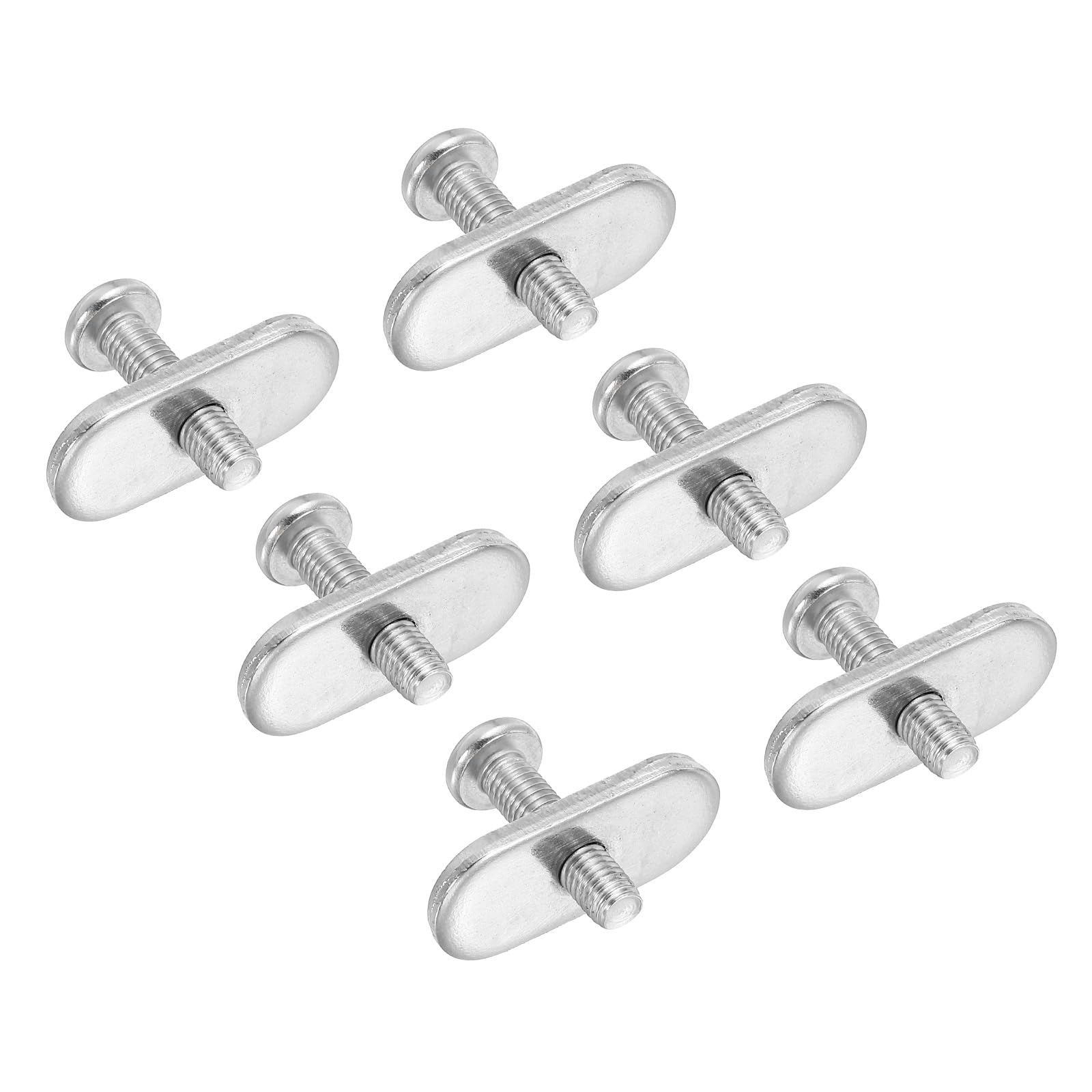 PATIKIL 316 Stainless Steel Kayak Rail Track Screws Track Nuts 6 Pack Hardware Gear Mount Replacement Kit with M5x20mm Thread Screws for Canoe Boat Kayak Track Mount