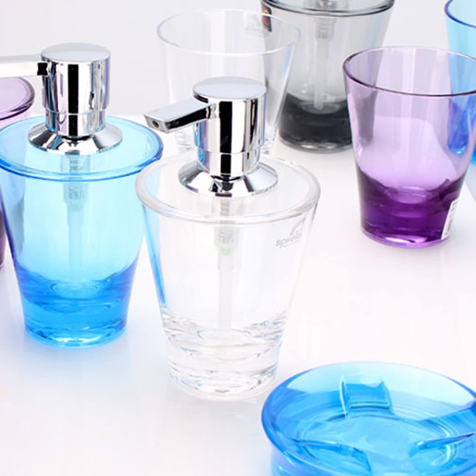 caihuashopping Seifenspender Seifenspender Badezimmer Hand Seifenspender Küche Seifenspender Hochwertiger Acryl Seife Pumpe Flasche Seifenspender nachfüllbarer Seifendosierer (Color : C)