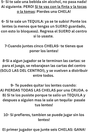 Miniatura 3 de Saquen Las Chelas! Juego de cartas para beber y Tomar en español 55 cartas + 4 gafas 3D Juego de Fiesta y mesa para adultos