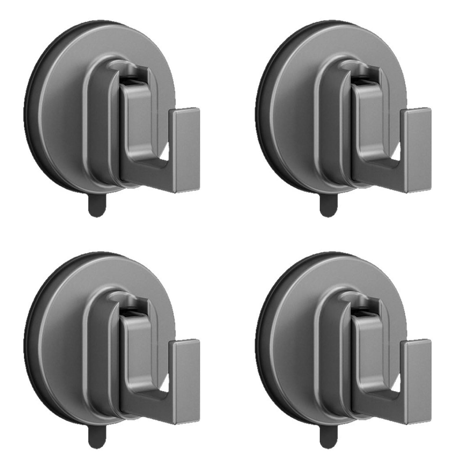 Msioytog Multipurpose Suction Cup Hooks Wall Mounted Bathroom Clothes Hanger None Punching Hole Shower Hooks Easy to Use Strong Vacuum Suction Cup for Bathroom and Glass Surfaces
