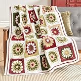 Herrschners Christmas Blossoms Afghan Crochet Kit