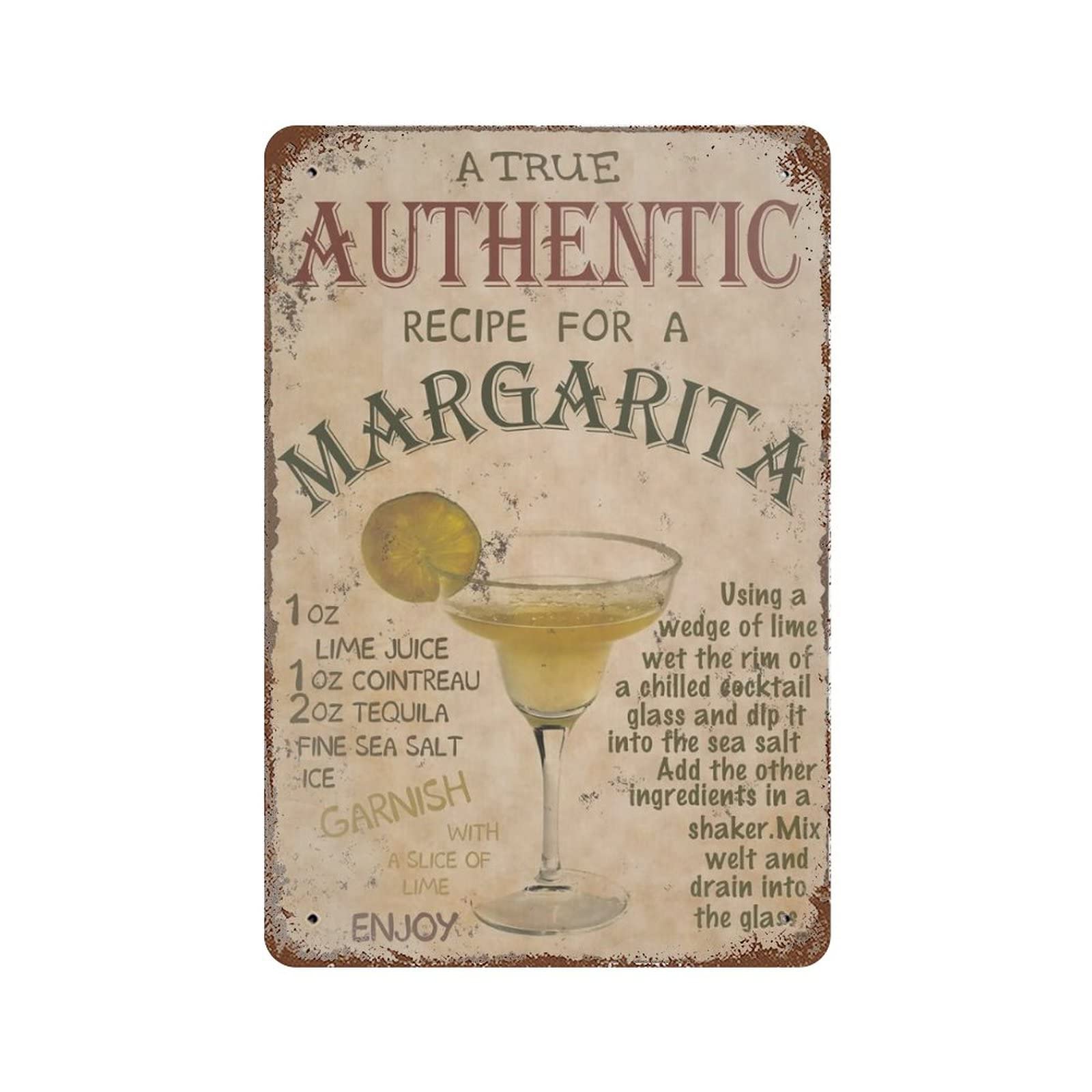 AOOEDM Margaret Vintage Metal Sign Wall Decor Metal Plaque for Cafe Bar Pub Home Beer Retro Poster 12x8 Inch