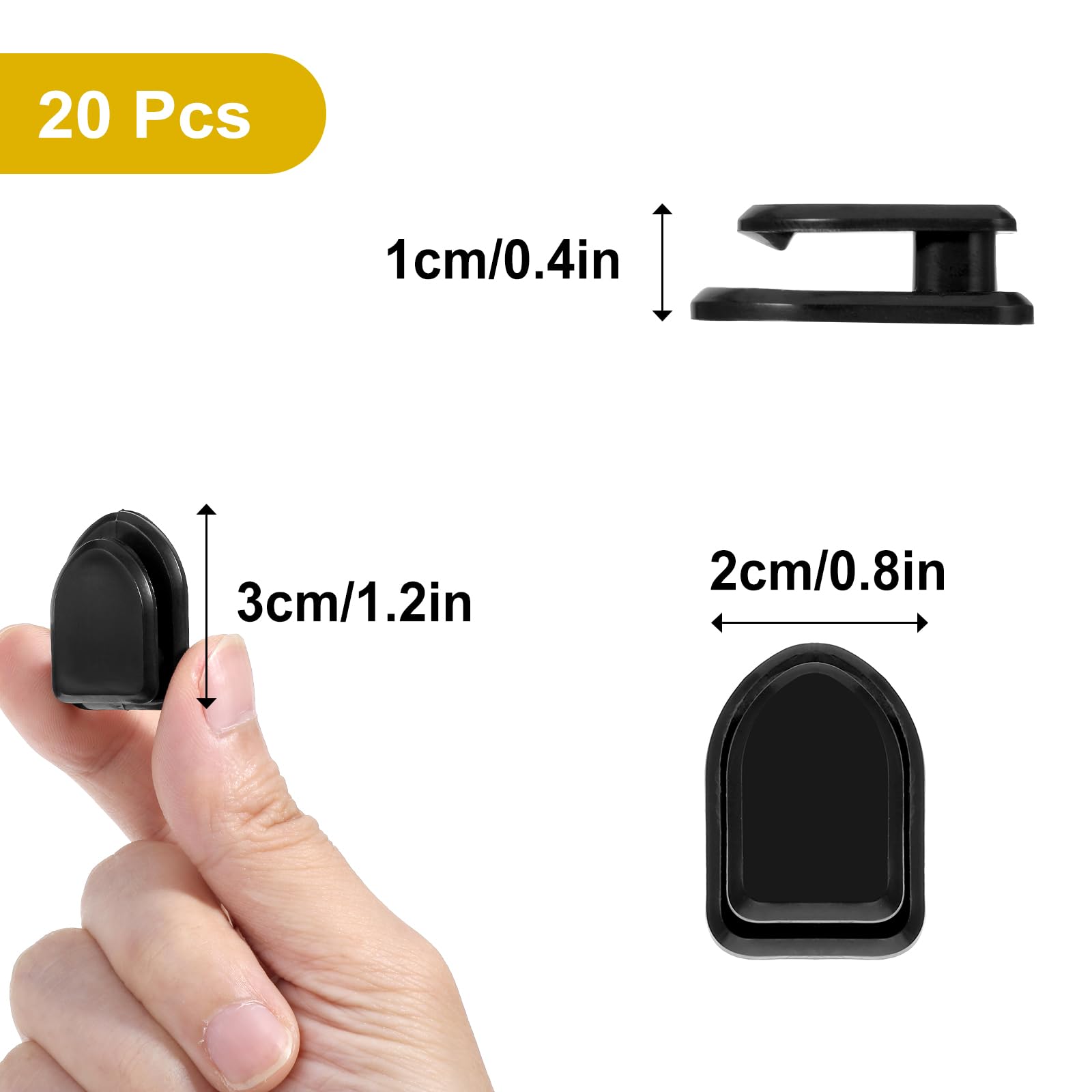 JNNJ 4PCS Car Mini Hook, Multifunctional Auto Adhesive Backseat Hangers, Self-Adhesive Car Hanging Hooks, Vehicle Sticker Hooks On Dashboard For Keys