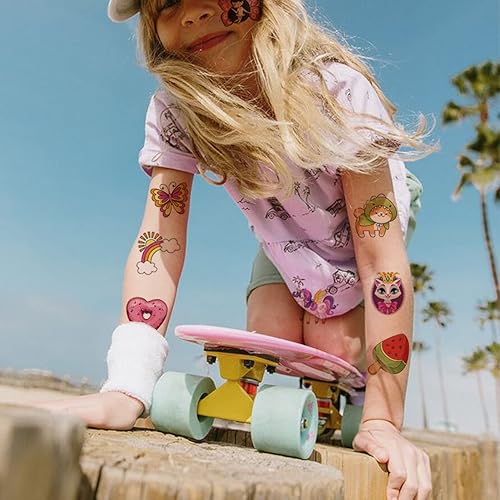 Miniatura 5 de CHARLENT 204 tatuajes temporales envueltos individualmente para niños, divertidos tatuajes para niños y niñas, regalos de fiesta de cumpleaños,