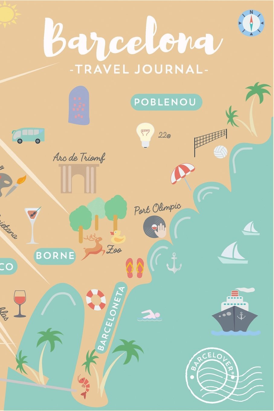 Barcelona Travel Journal. Your notebook to explore the most beautiful city: Barcelover