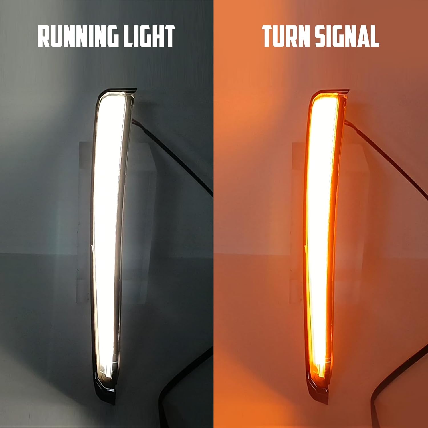 Motorcycle Side Fairing Lower Lights Turn Signal Running Light Fit for Harley Touring Street Gilde Road King Road Gilde Electra Glide Ultra Limited 2014-2024 Black Housing Smoke Lens