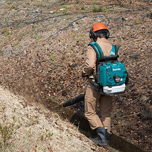 Makita EB7660WH 75.6 cc MM4 4-Stroke Engine Hip Throttle Backpack Blower, Teal