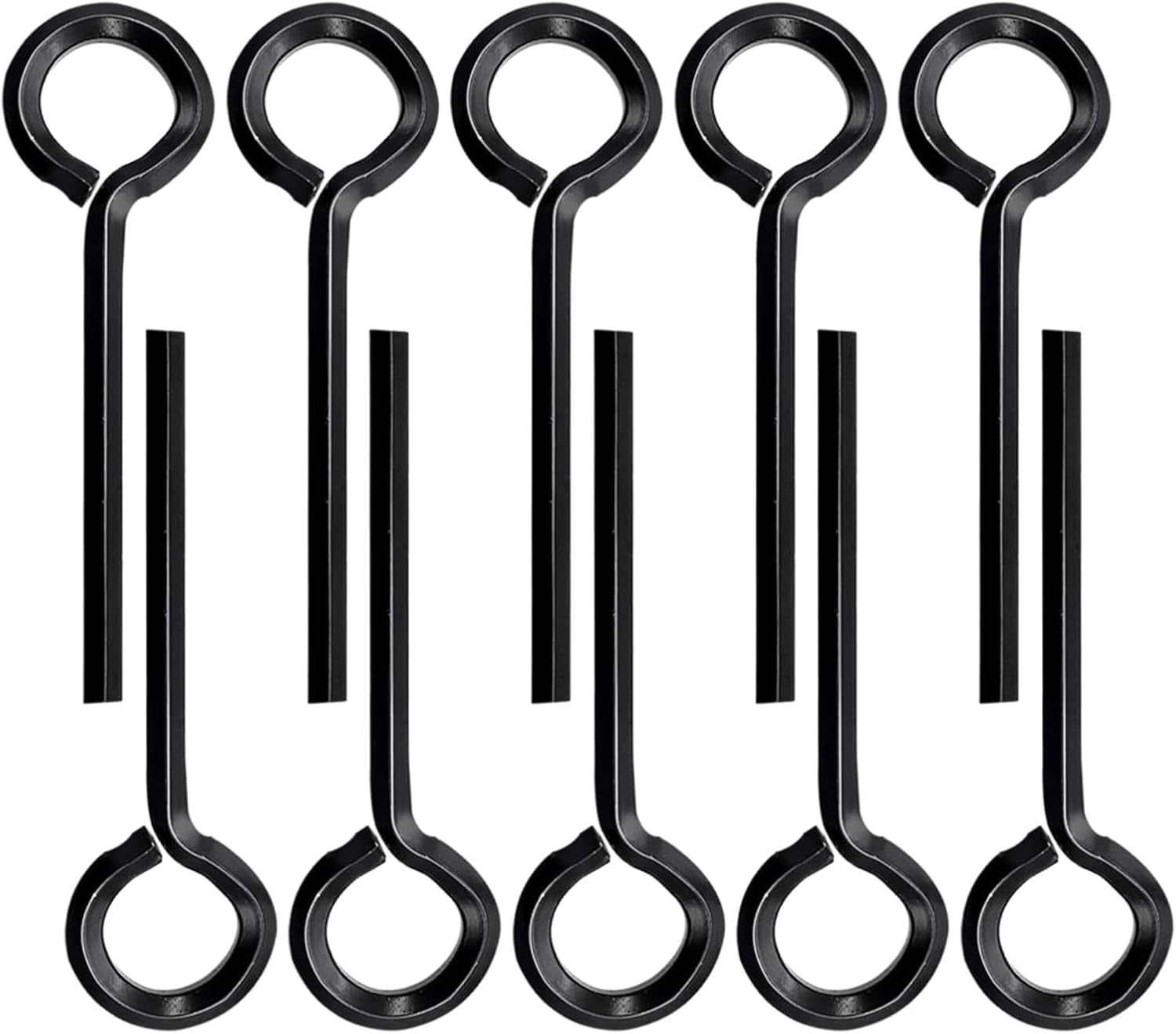FLYSH Metal Allen Wrench Door Key 10pcs Black 5/32 inch Standard Hex