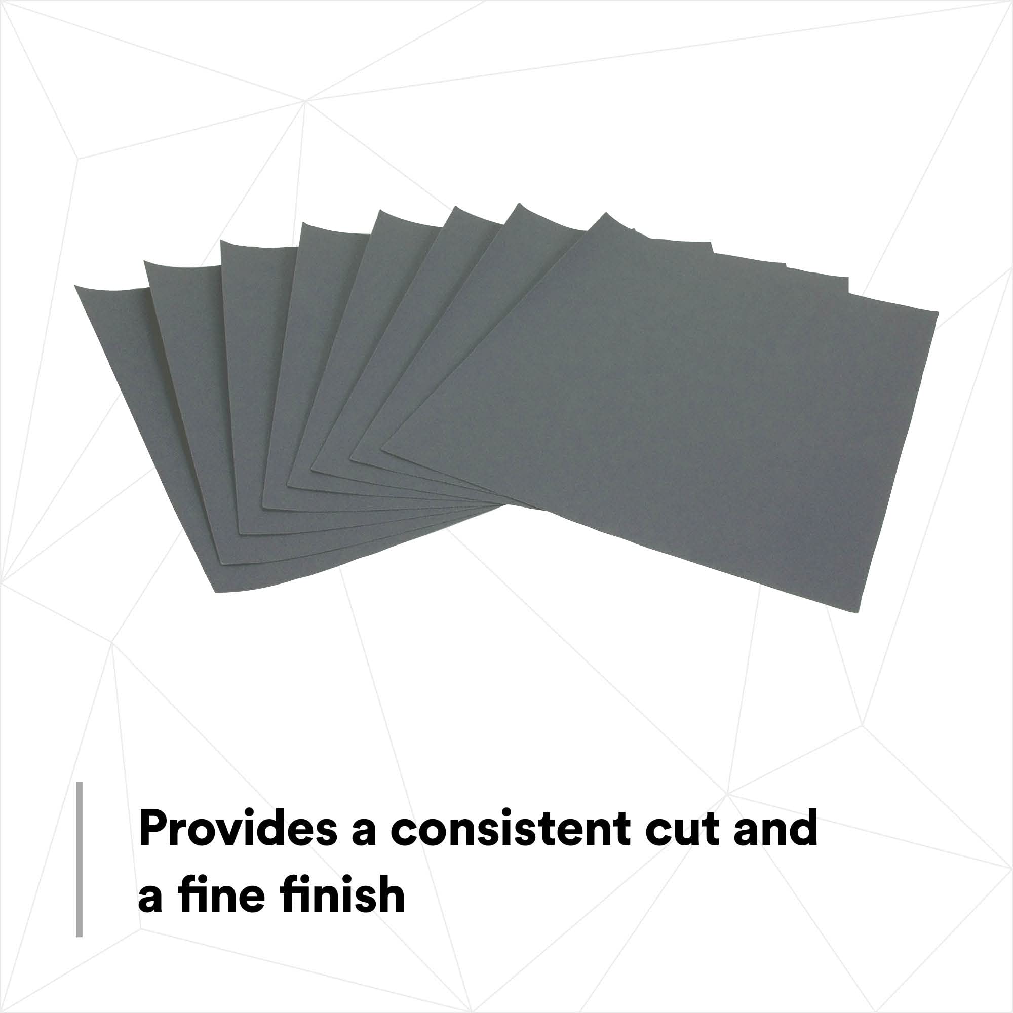 3M Wetordry Abrasive Sheet 413Q, 02000, 600, 9 in x 11 in, 50 sheets per carton