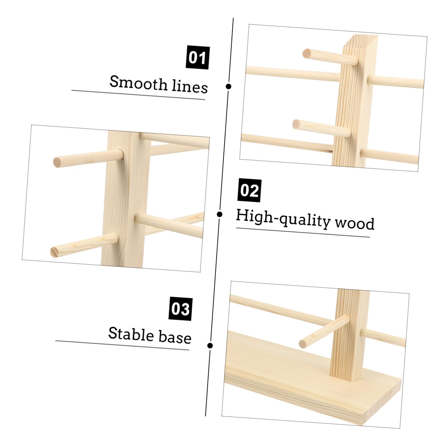 LIFKOME Espositore Porta Occhiali in Legno, Supporto da Vetrina per 10 Paia, Organizzatore per Occhiali da Sole, per Casa e Vetrina