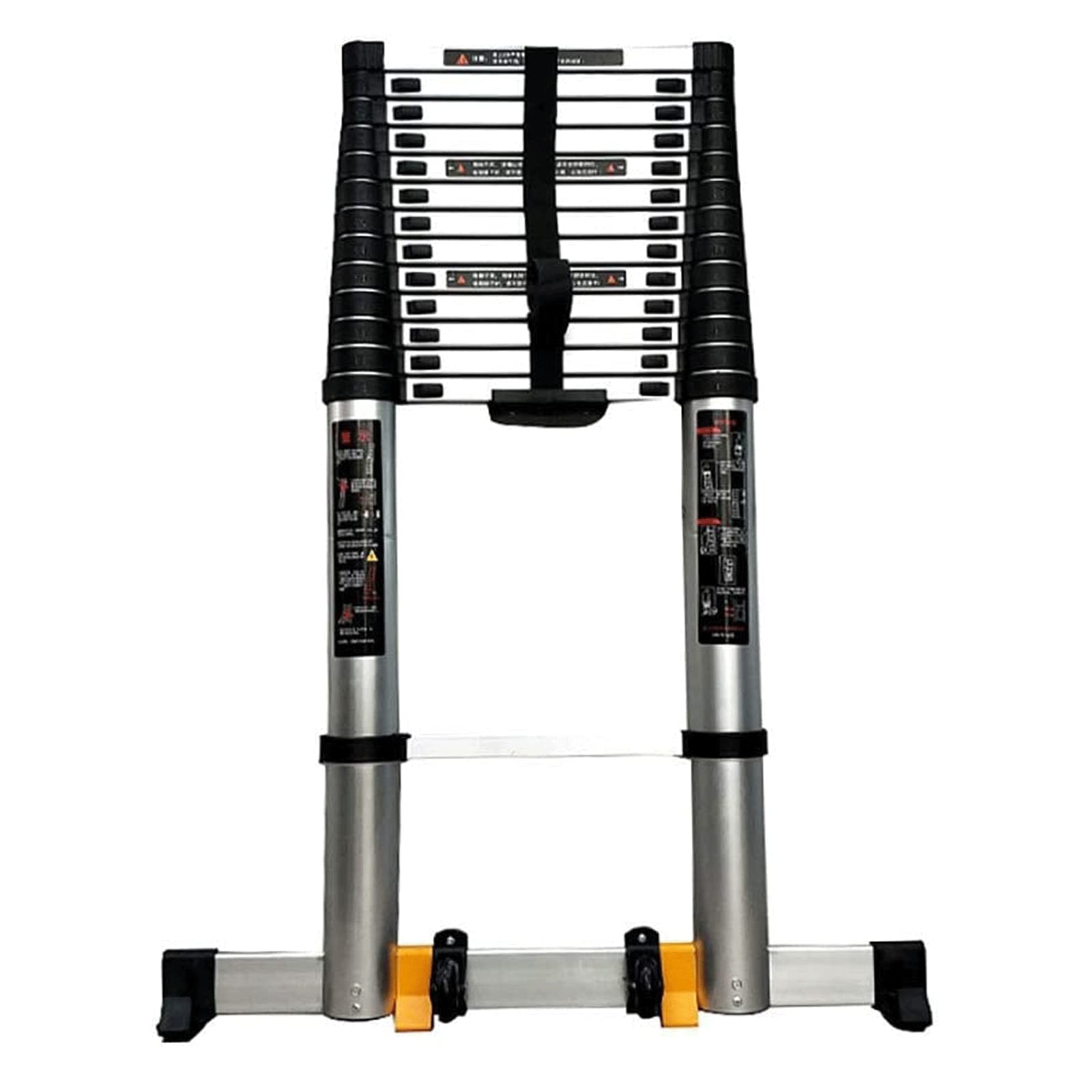 Amazon｜伸縮式延長高梯子 車輪付き 5M-7M アルミ製伸縮梯子 頑丈な  