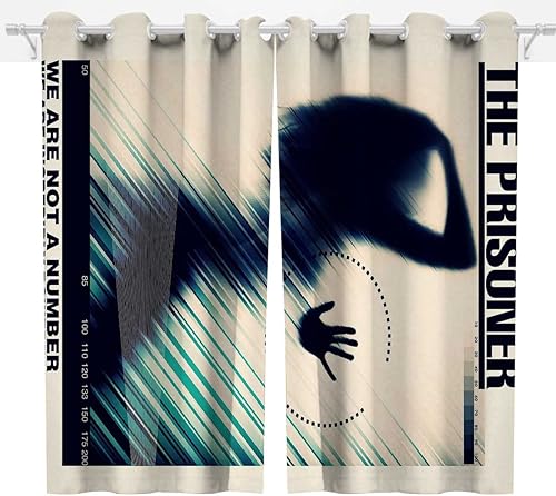 Miniatura 7 de Cortinas opacas de cristal para puerta de palmera, 2 paneles, 63 x 80 pulgadas