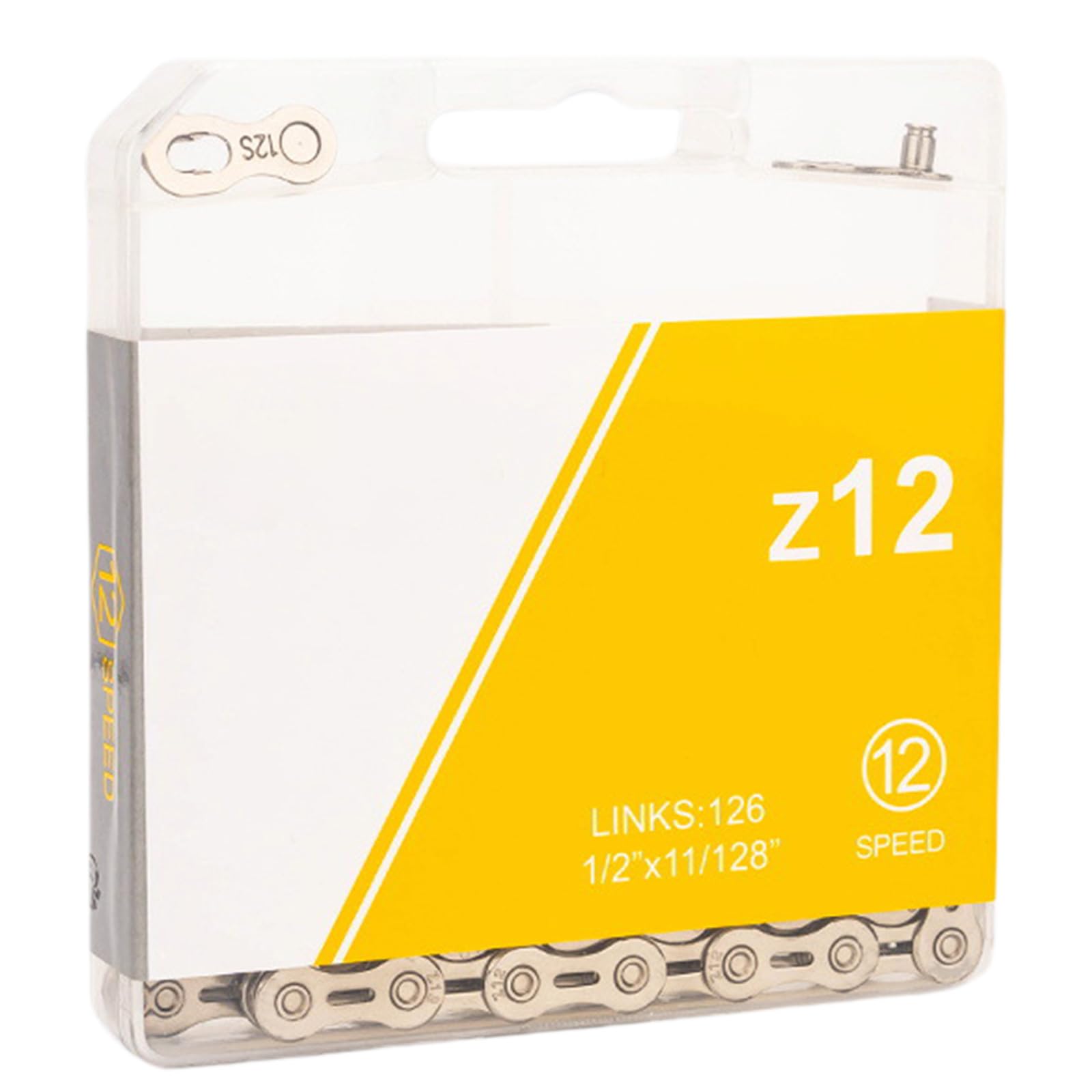 Cadena de 12 velocidades, 126 eslabones, cadena ligera para bicicletas con conector de eslabones rápidos, cadena de bicicleta de carretera, eslabones rápidos, cadena de bicicleta de montaña