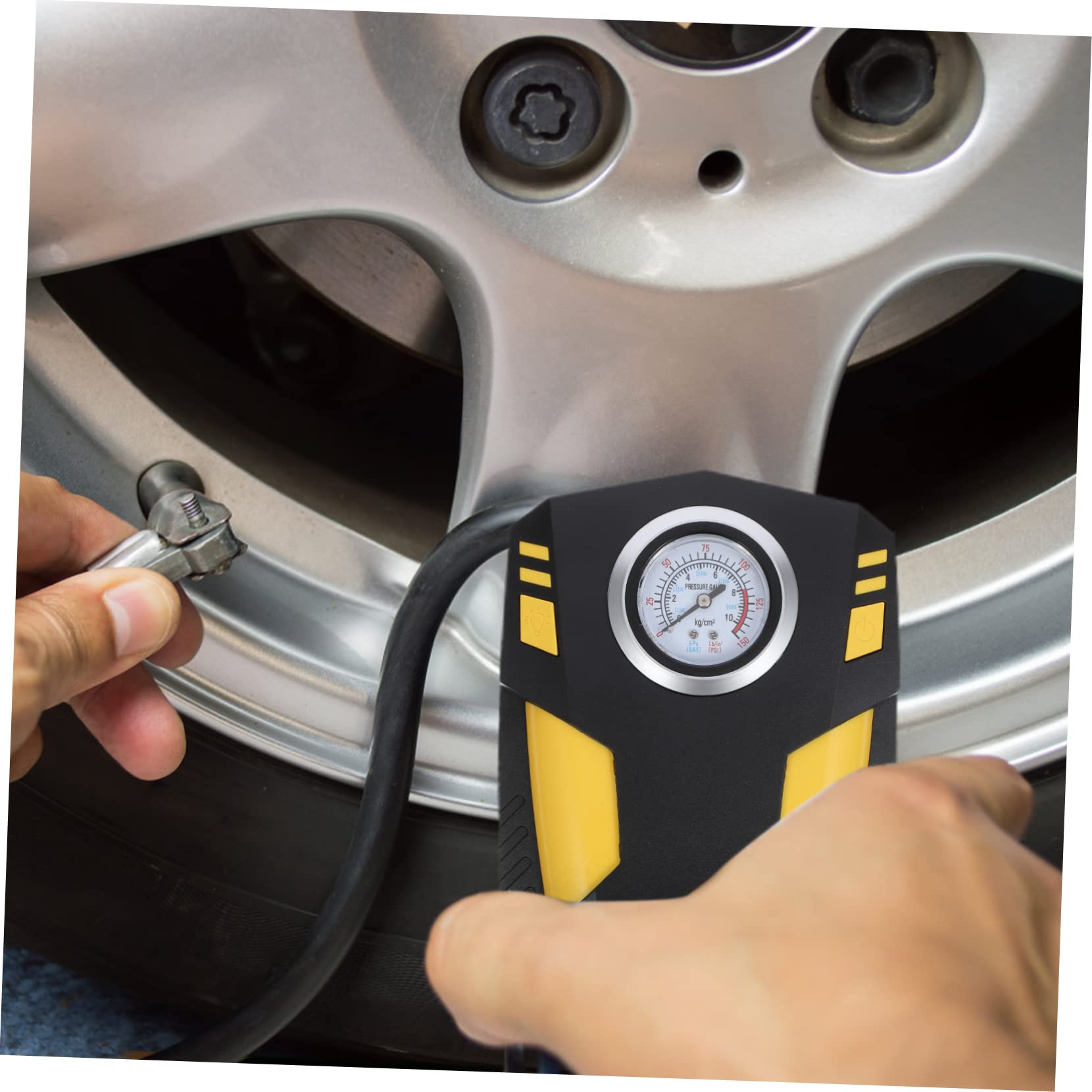 Compresseur D'air Portable LED Abs, pour Pneus de Voiture
