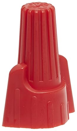 Easy-Twist Winged Wire Connector, Standard Type, 18-8 AWG Wire Range, 600V, Red (Large Jar of 300)