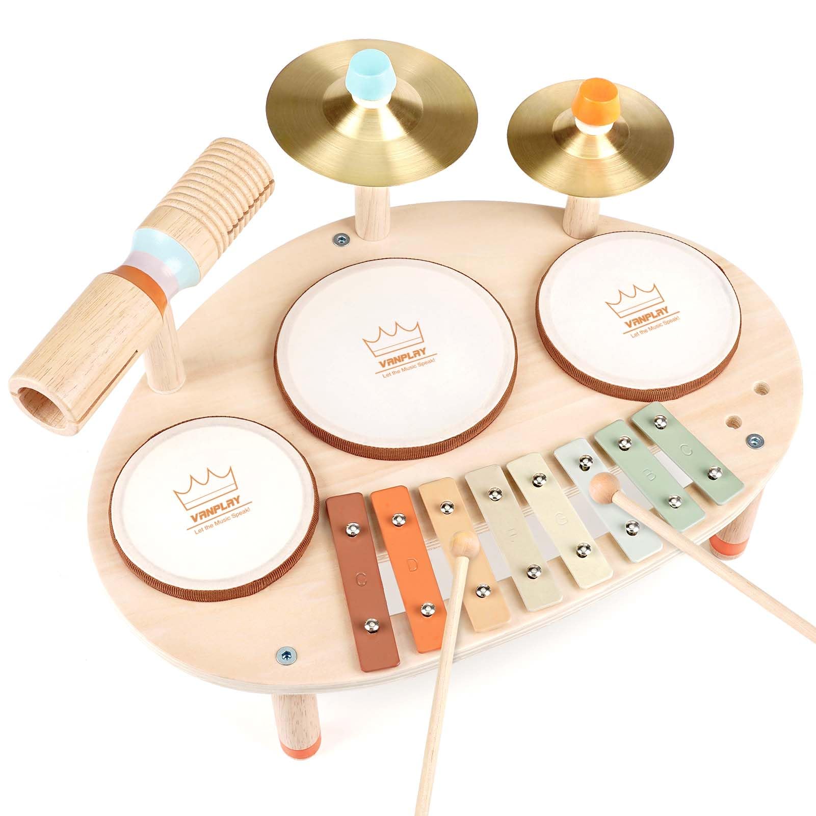 Amazon.com: Vanplay Drum Set - Montessori Toys for 2 3 Year Old