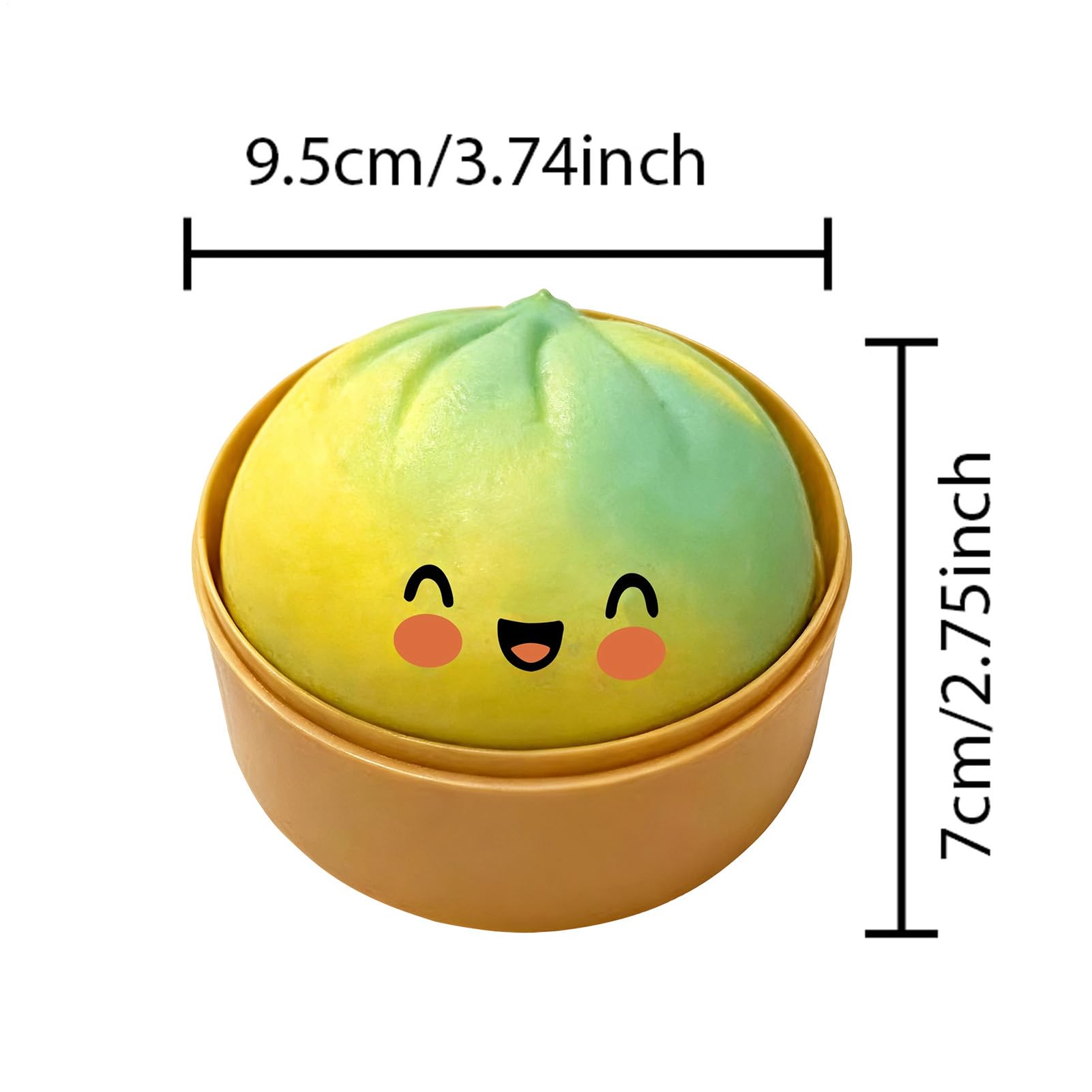 Genérico 2PCS Glitter Dumpling Squishy, mystery1 Dumpling Squishy Box original1, Fidget Toy, Soft Squeeze Dough — view 4