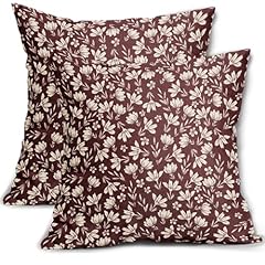 Burgundy Cute Cream Floral