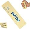Butter Squishy, Cheese Squishy, Salted Butter Design Stress Relief Squishies for Desk, 4oz Replica Sensory Fidget for Adults, Funny-Themed Office Decor (1PCS)
