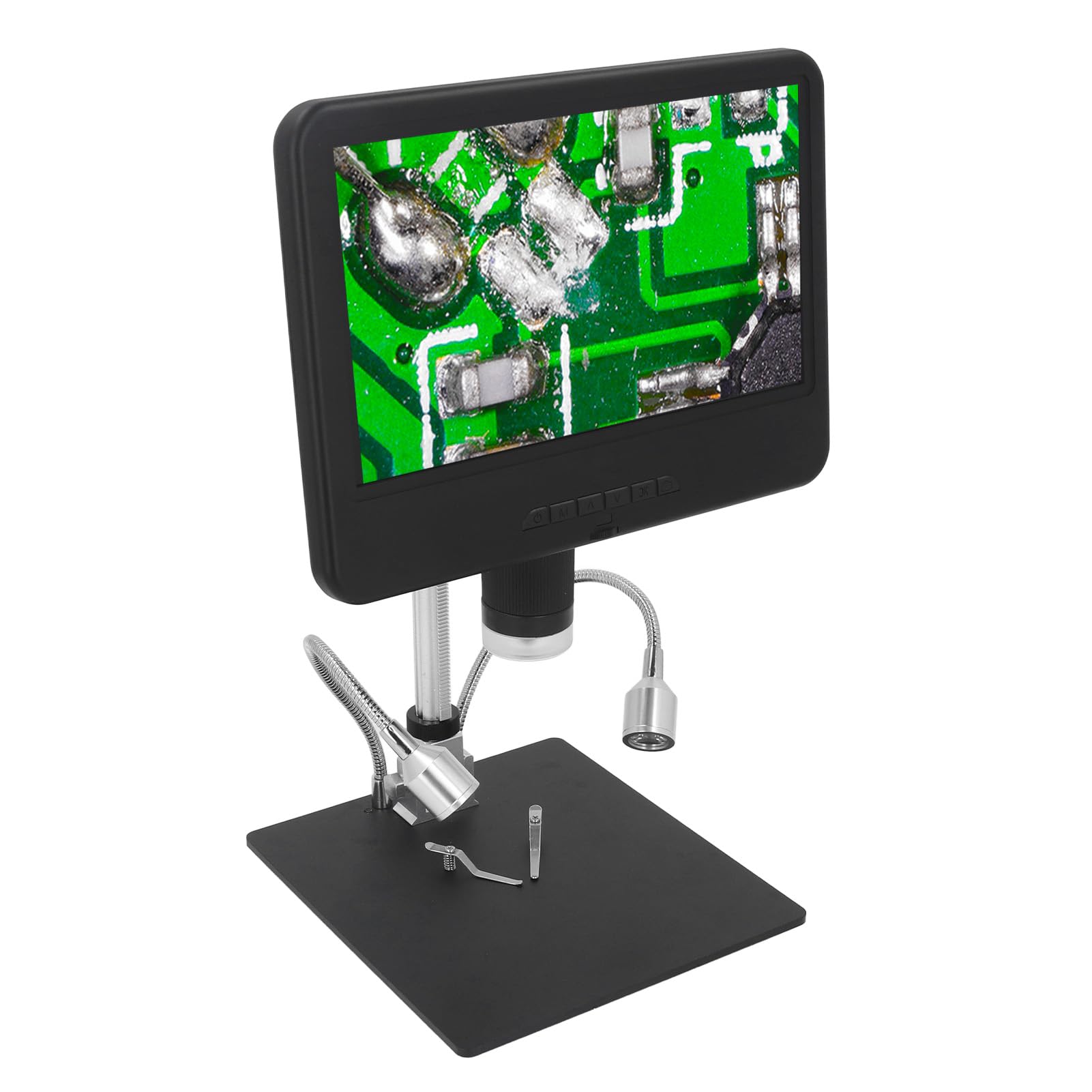 10,1-calowy mikroskop cyfrowy LCD z oświetleniem LED HD 260X 2 MP Kamera wideorejestrator do napraw przemysłowych