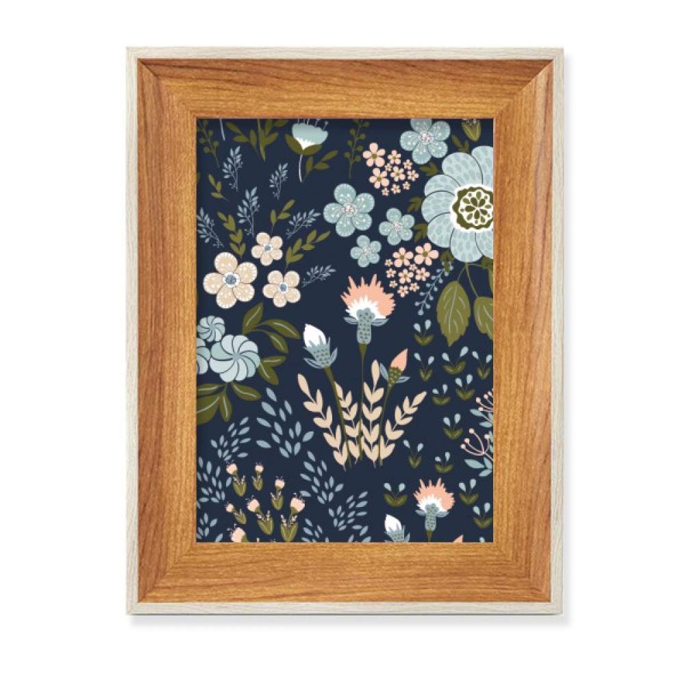 Peindre fleurs sauvages dans un cadre photo en bois de bureau pour tableau art et peinture