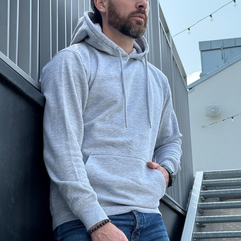 Men's Fleece Hoodie - Ultra Soft and Comfortable Hoodie - Heavy Weight Pullover Hoodies with Kangaroo Pocket - Image 3