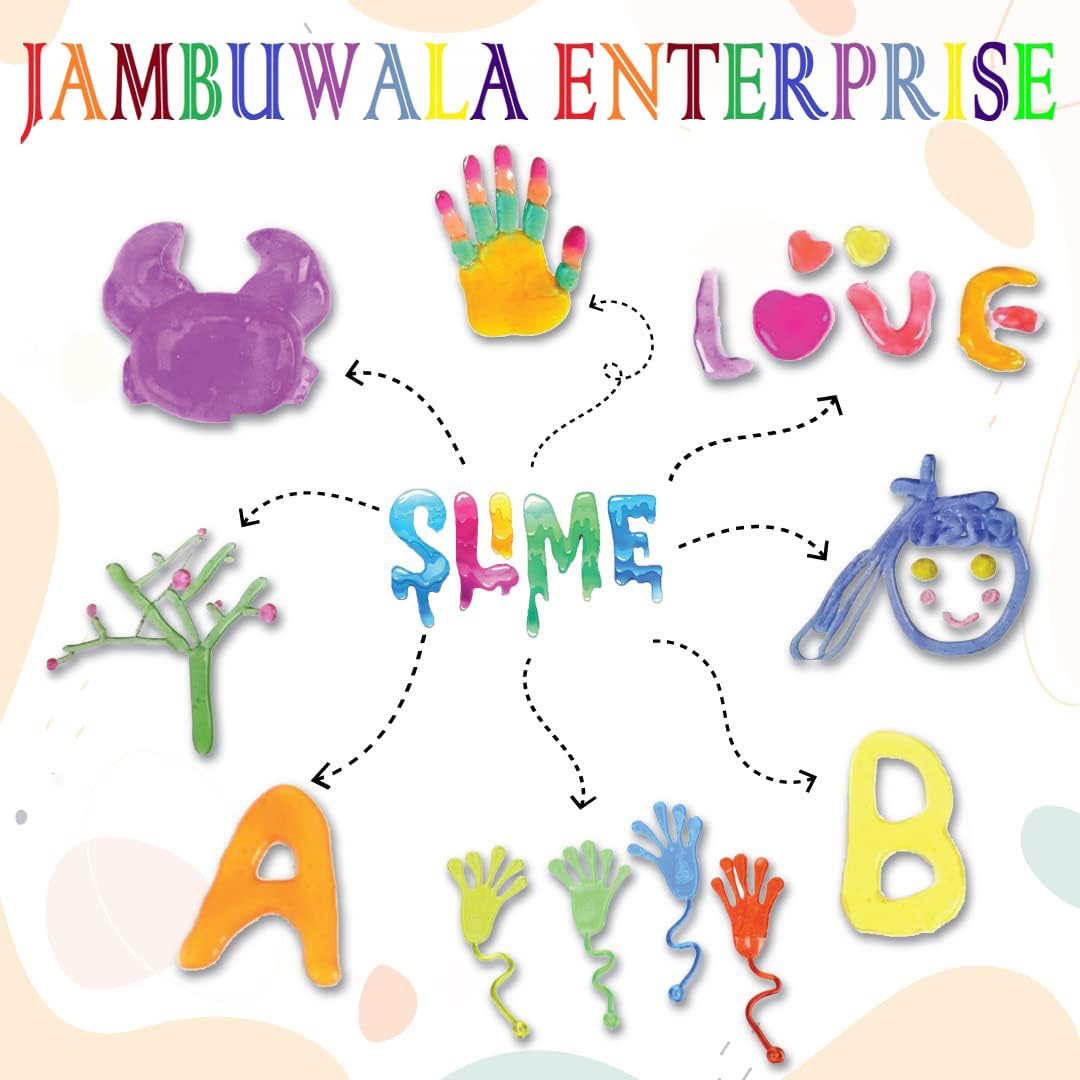 Jambuwala Enterprise® Slime Gel Fruit Scented Multicolor DIY Magic Toy Slime Gel Putty Set Slime Mud for Kids,Crystal Clear Clay Jelly Slime Gel Toys for Kids,Boys,Girls,Childrens Pack of 6, 60g Each - Image 9 thumbnail