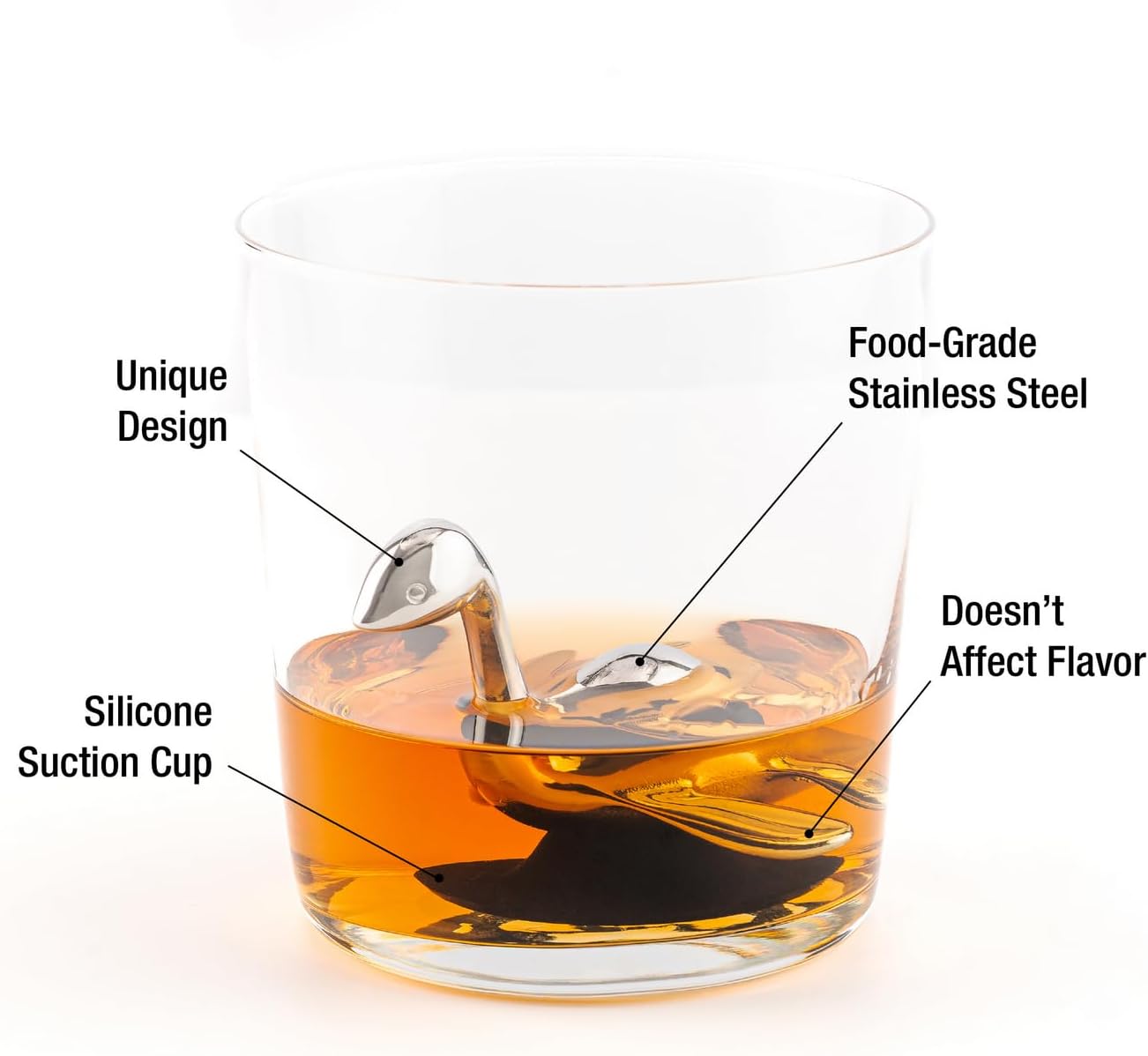 Loch Ness Whisky Chilling Stones Bundle – Includes Classic Box & Gift Box | Stainless Steel Reusable Ice Cubes | Novelty Gift Set for Whisky, Bourbon, Scotch & Cocktail Lovers