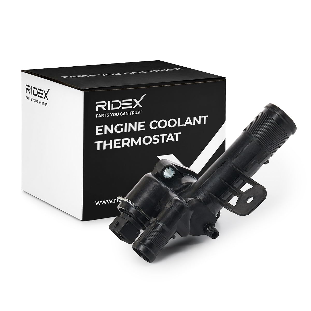RIDEX Thermostat d'eau Boîtier plastique avec joint d'étanchéite avec capteur Compatible avec RENAULT Clio 3 3/5 portes BR0/1, CR0/1 Kangoo 2 Express FW, FW0/1 Twingo 2 3 portes CN0 Kangoo 1 KC, KC0/1
