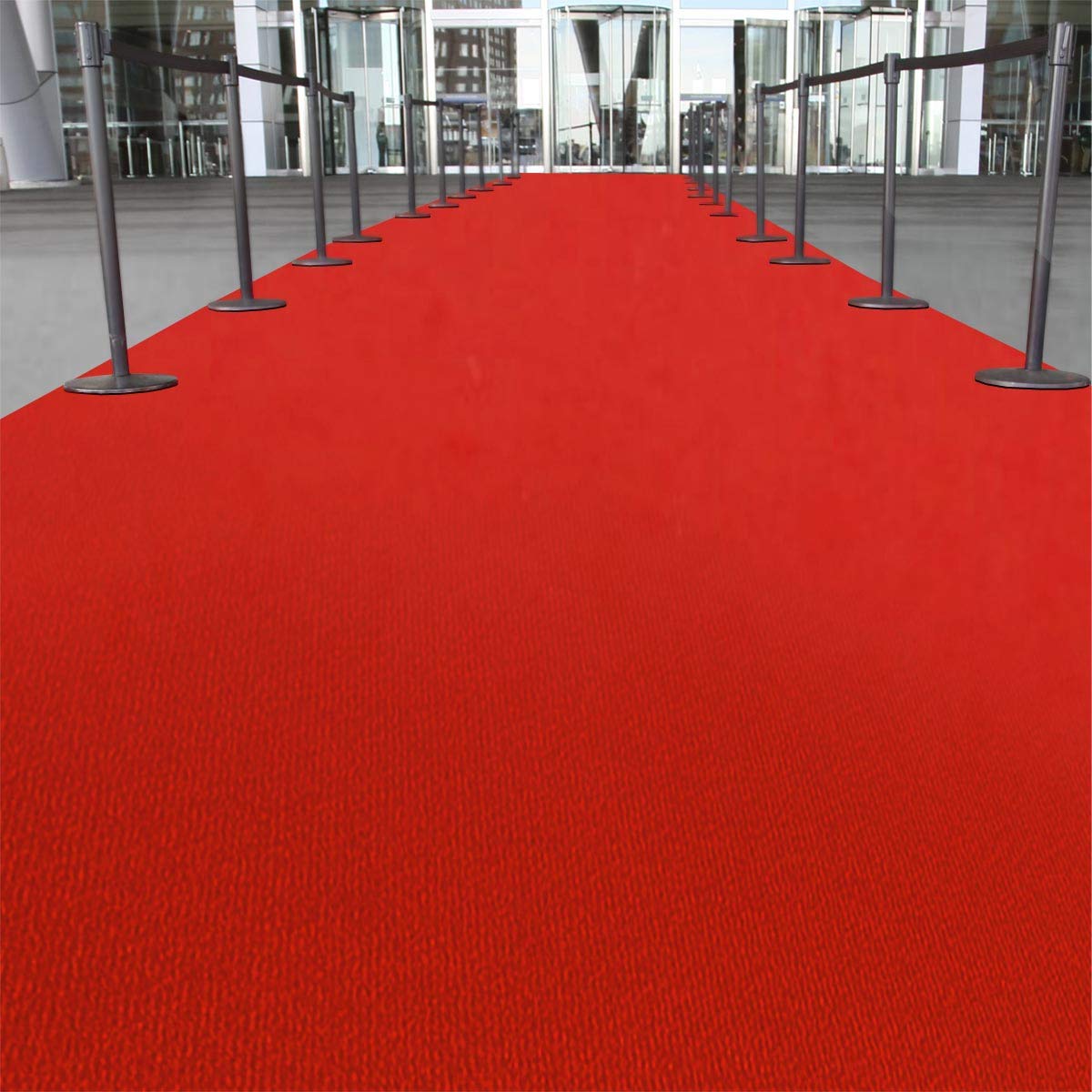 Floordirekt Eventteppich Expo | Teppich für Messe, Hochzeit & Events | Messeteppich in vielen Farben & Größen (100 x 2500 cm, Rot 400)