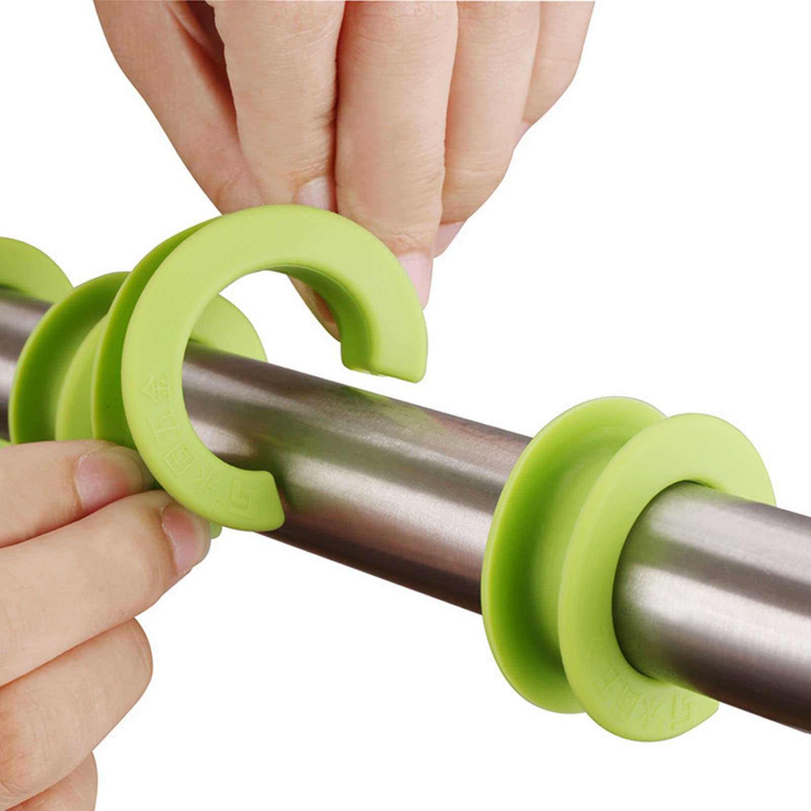 10 Pack Windproof Clothes Hanger Fixed Silicone Hook Anti-Off Clothesline Fixing Buckle Spacer