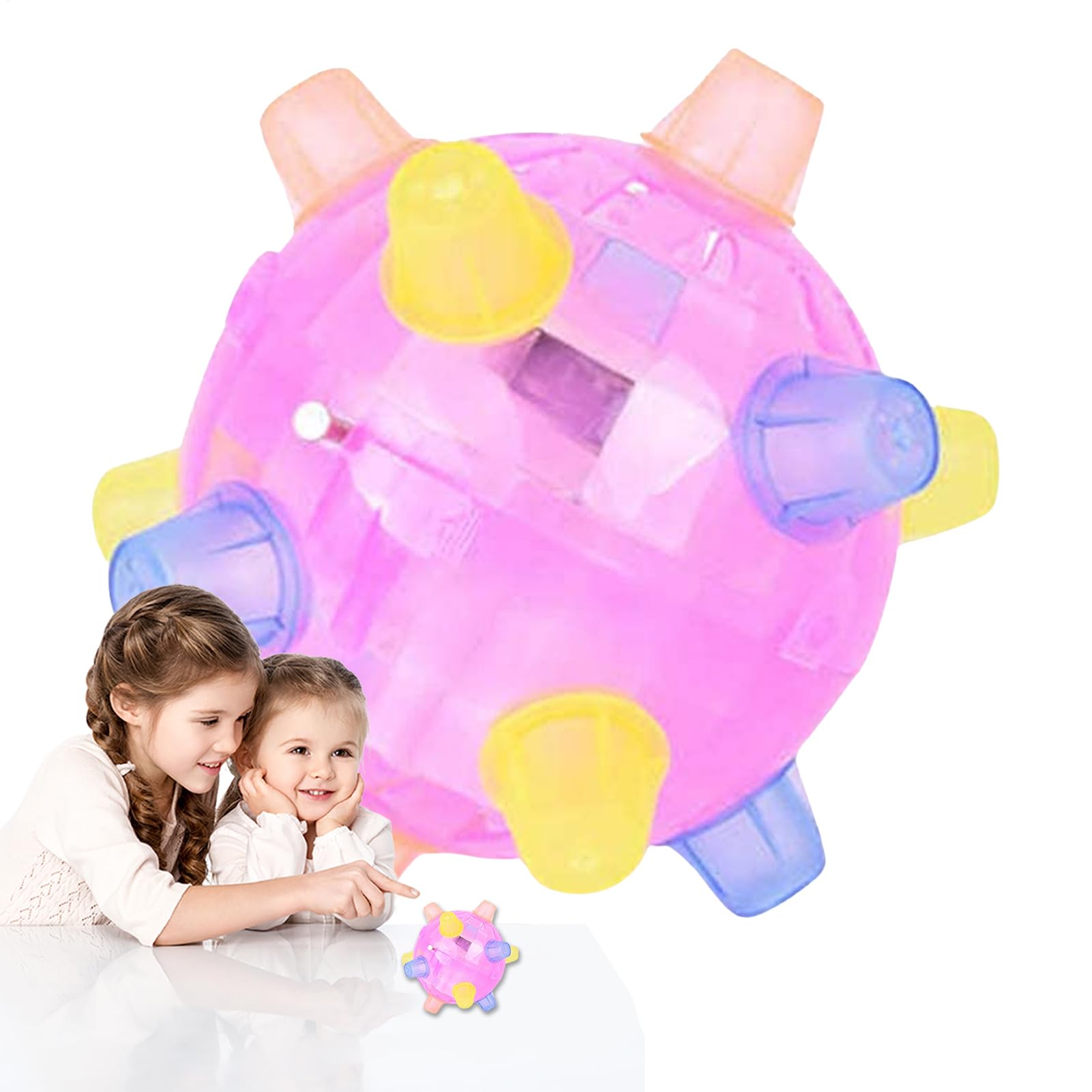LED Jumping Activation Ball, Sensory Ball Children Music Dancing, Baby Music Shake Jumping, Flash Bouncing, LED Disco, Sensory Develop Toy Kids Early Educational Game