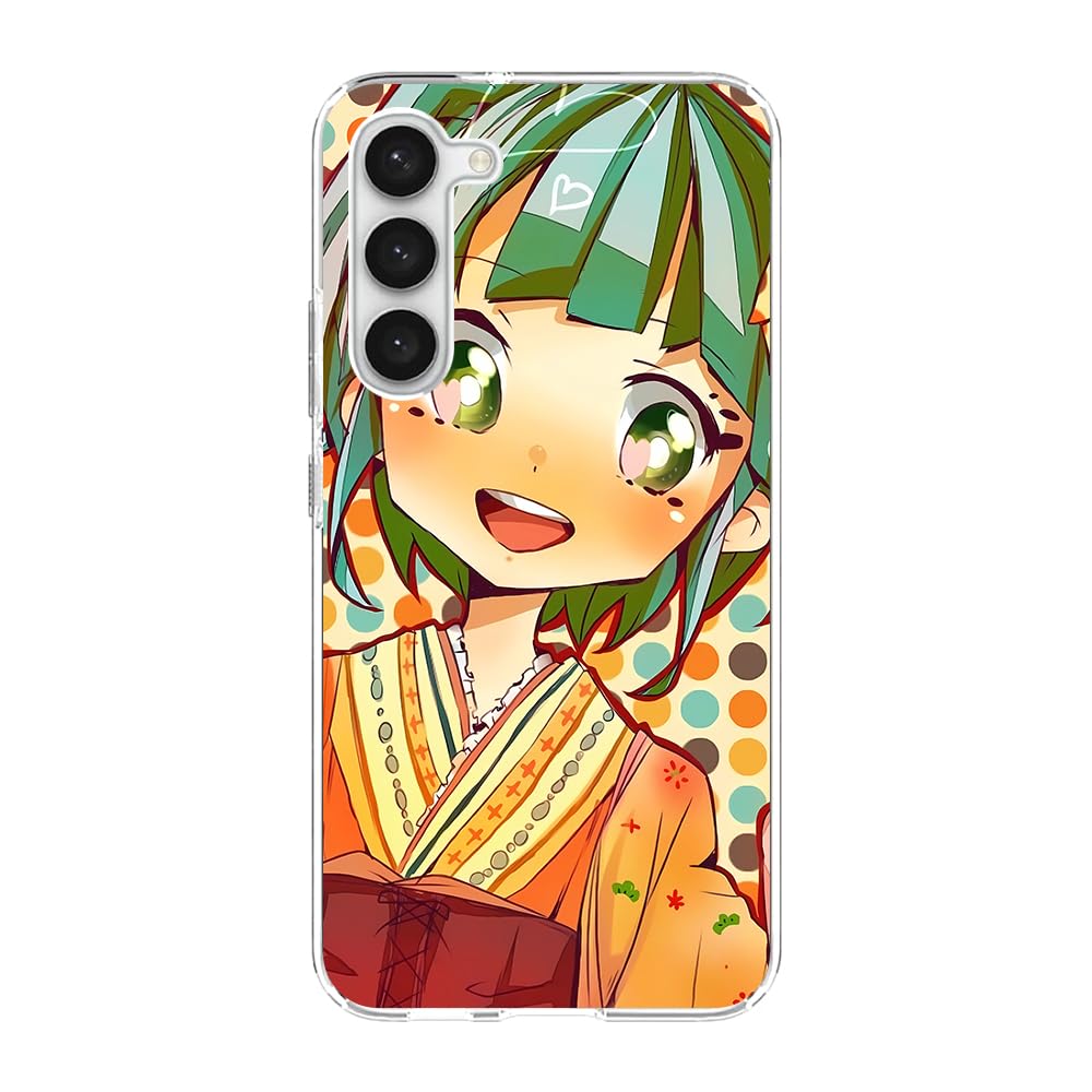 Clear Soft Thin Anti-Stain Lightweight TPU Transparent Wireless-Charging Cover Case for Samsung Galaxy S23 Plus Kayano Kaede Anime Japan Role09