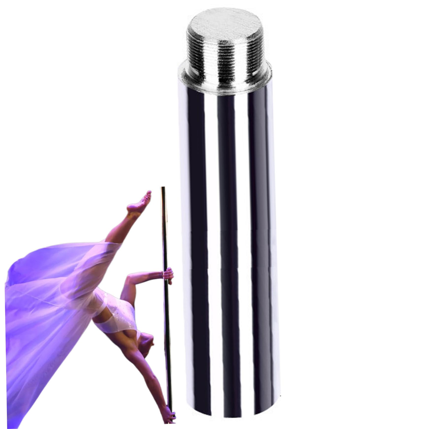 Extensión de Baile de Acero 45 mm para Pole Dance Fitness Spinning Club