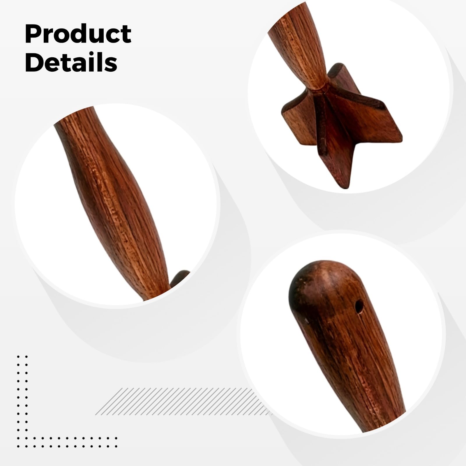Kartoffelstampfer aus Holz, ergonomisches Küchenutensil aus Naturholz, Mehrzweck-Lebensmittelmixer und Zerkleinerer für Rinderhackfleisch und Kartoffelbrei, langlebiger V-förmiger Kopf