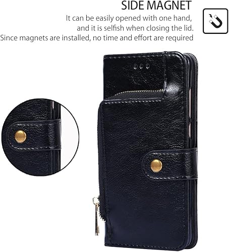 Miniatura 6 de Funda de teléfono con cremallera para XIAOMI MI Poco X3 PRO, funda delgada de piel sintética de alta calidad para MI Poco X3 PRO, 3 ranuras para