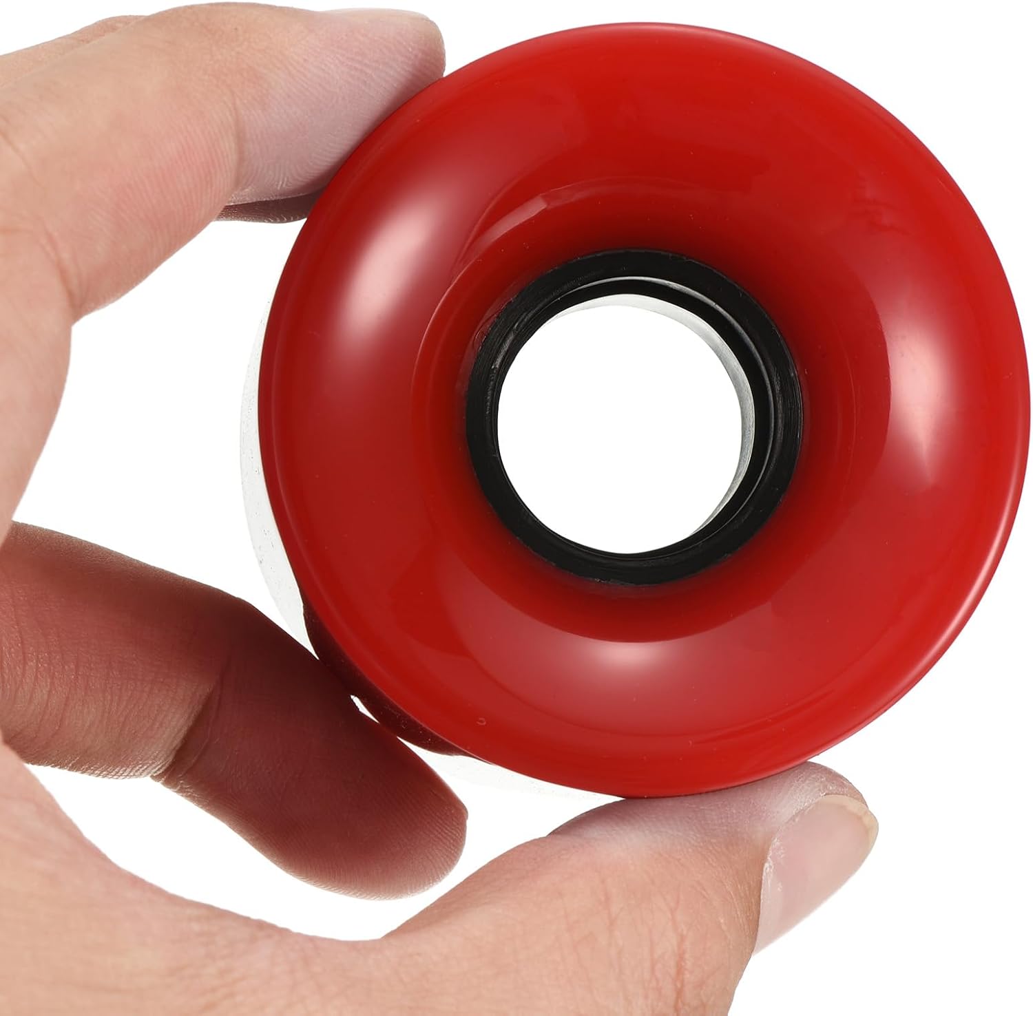 YOKIVE 4 Pcs Skateboard Wheels, 78A Skate Scooters Replacement, Great for Skateboarding, Outdoor Street Sports (Red, 60mm OD)