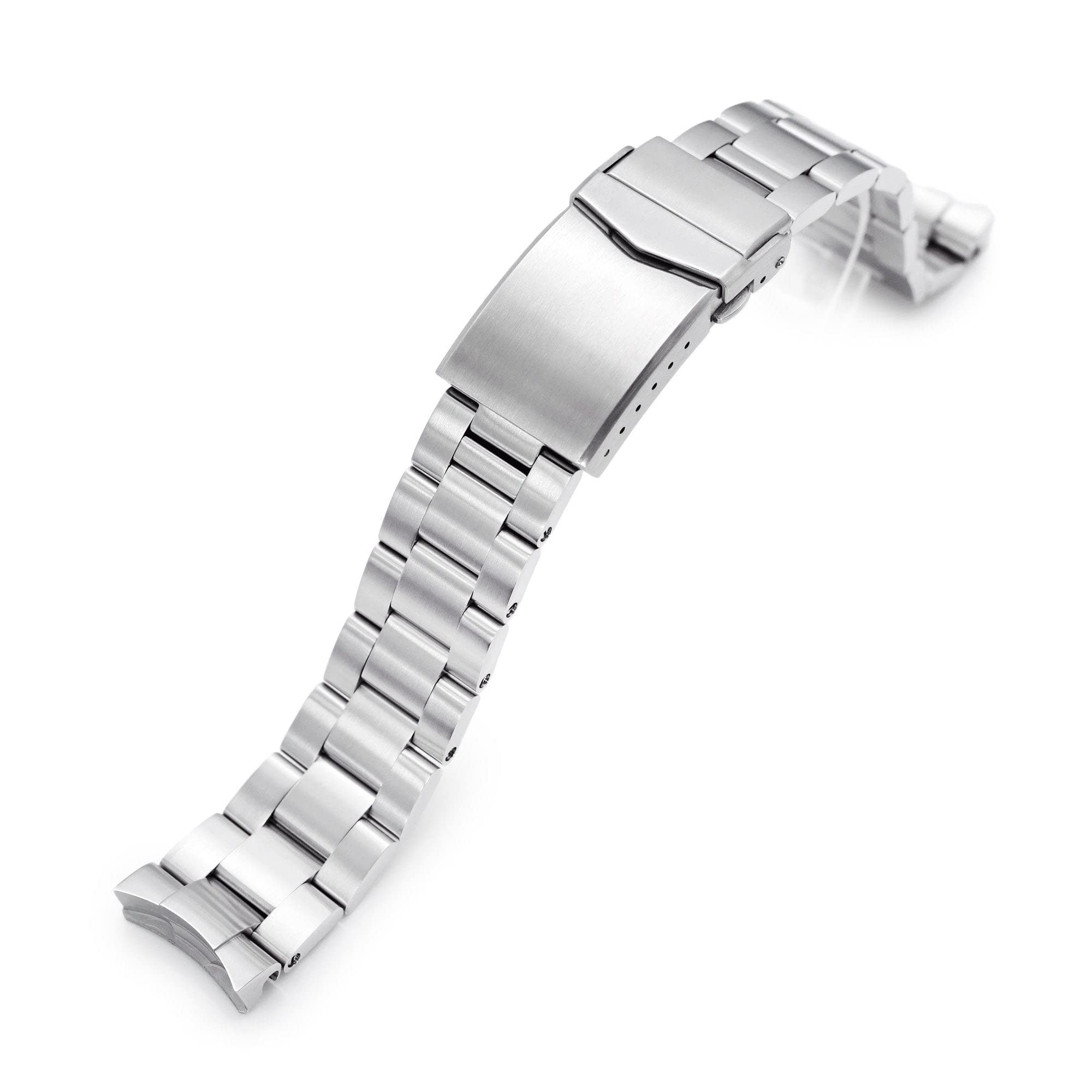 MiLTAT 20 mm Super-O Boyer Bracelet de montre en métal compatible avec Seiko 5 40 mm SRPE51