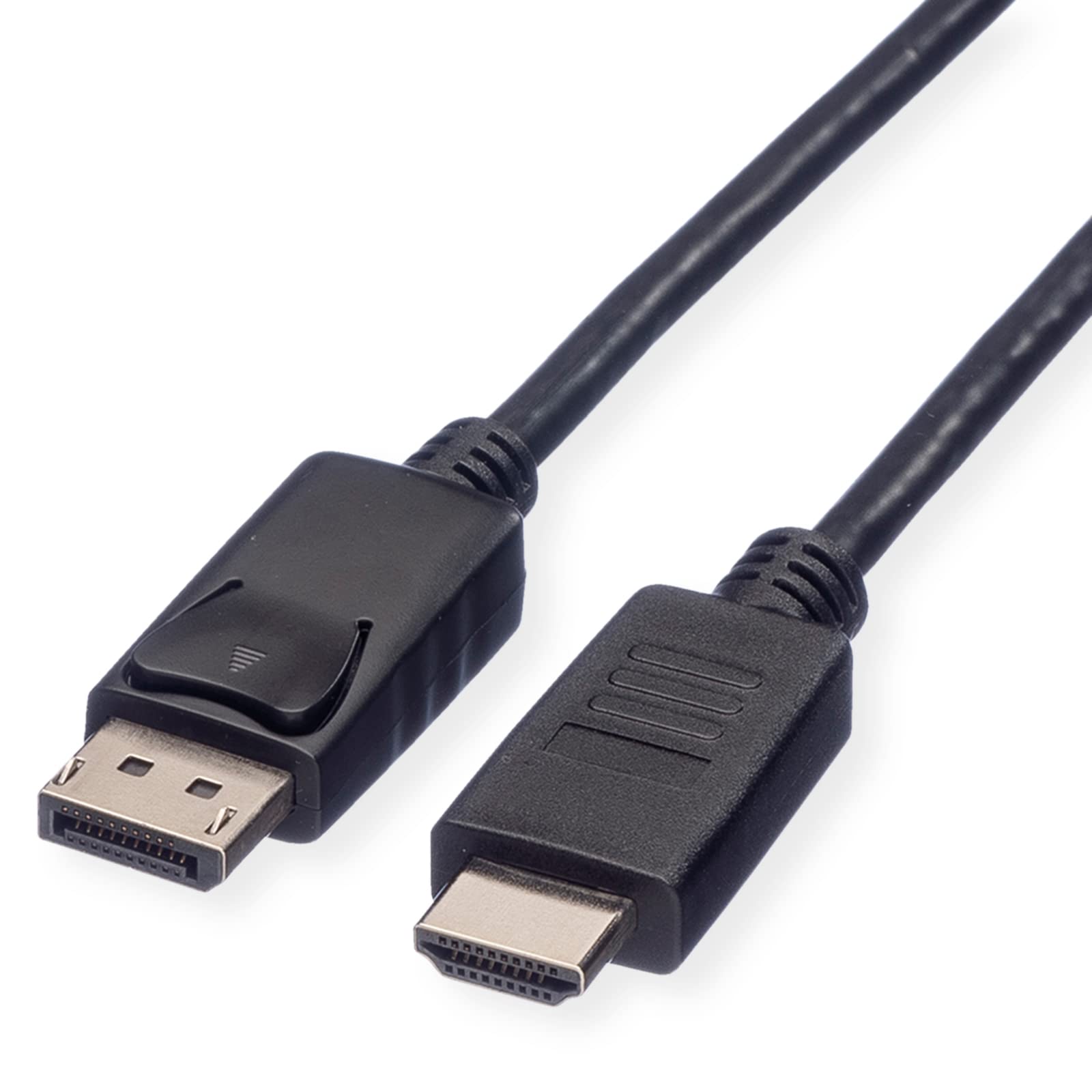 ROLINE Displayport to HDMI cable | Male / male | Transmission of video and audio signals Black 2 m