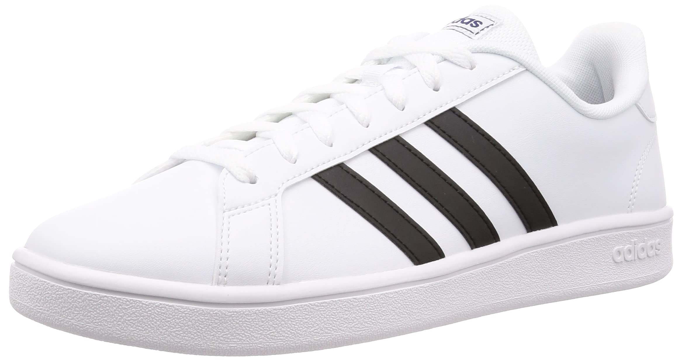 GRAND COURT BASE, Men's Tennis Shoe, Bianco Ftwr White Core Black Dark Blue, 7.5 UK (41 1/3 EU)