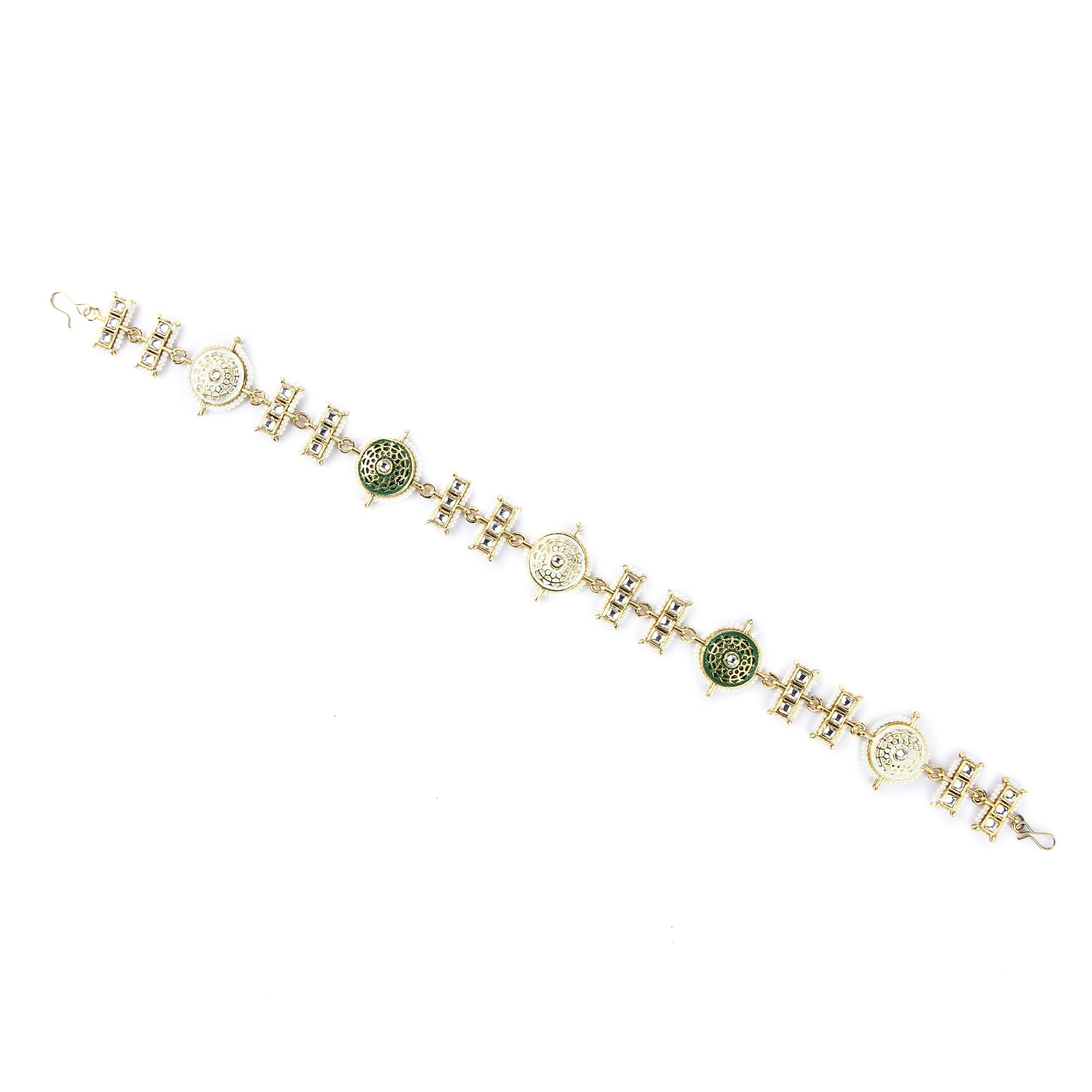 Jolene Designer Women Sheesh Patti - 1pc| Gold Plated Girls Head Chain | Traditional Matha Patti Headband Hairband | Women Wedding Jewellery Hair Chain (Mang Patti) (B0CTZT8S86) Amazon Price History, Amazon Price Tracker