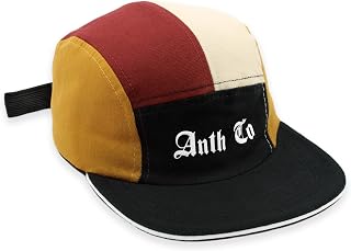 Boné Aba Reta Five Panel Ajustador Em Fitão Masculino